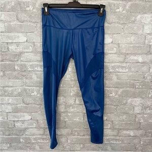 Kimberly C Blue Mesh Leggings